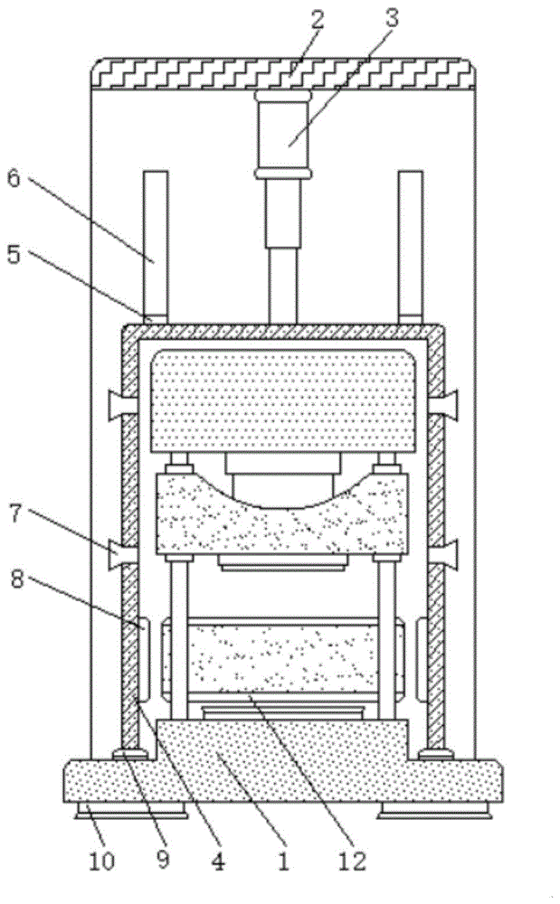 一种闭式框架型四柱液压机的制作方法