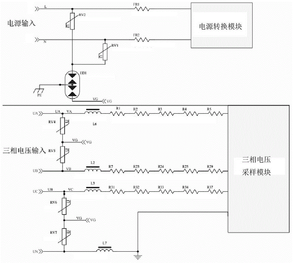 一种智能仪表装置的防雷保护电路的制作方法