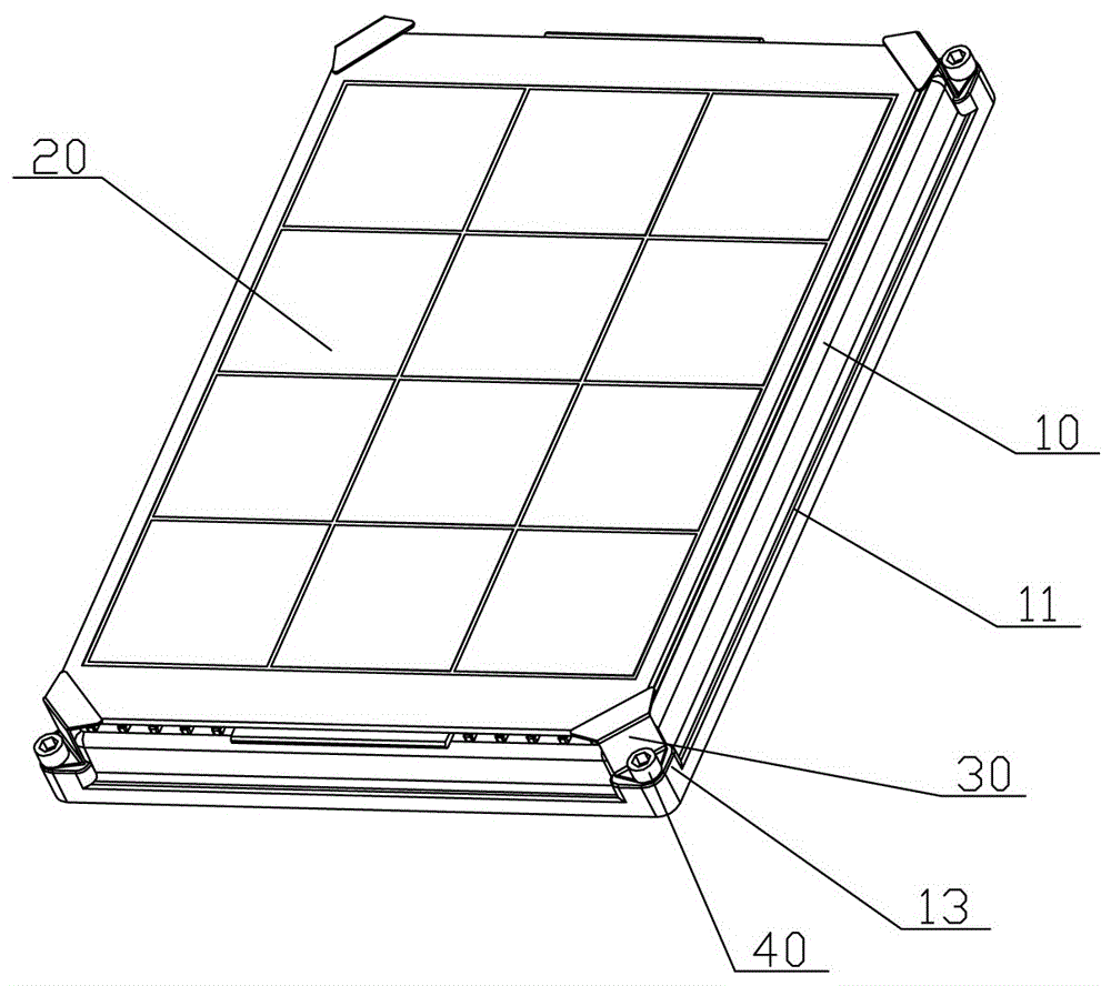 一种户外控制终端的太阳能板固定装置的制作方法