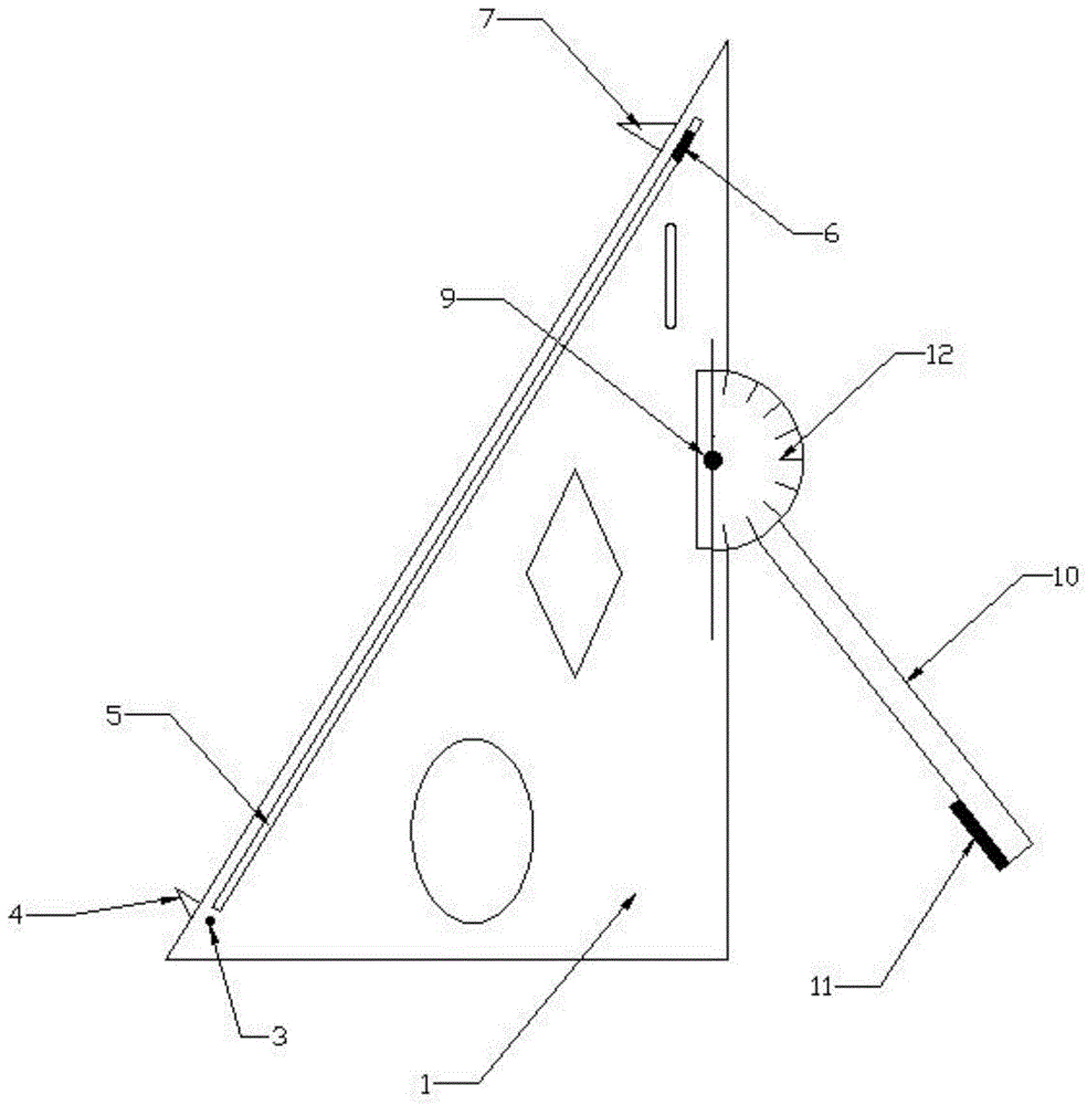 折叠式高中数学三角形组合教具的制作方法