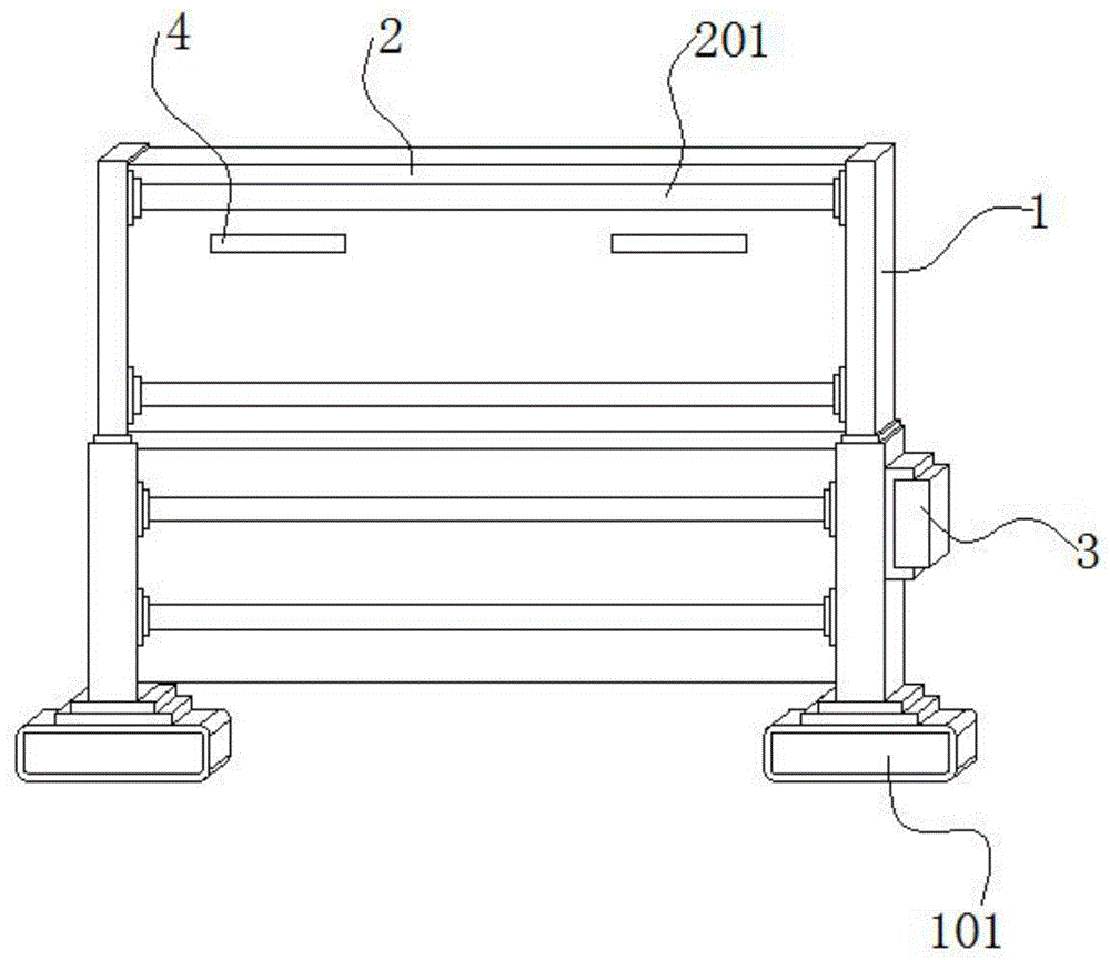 一种建筑工程防护支架的制作方法