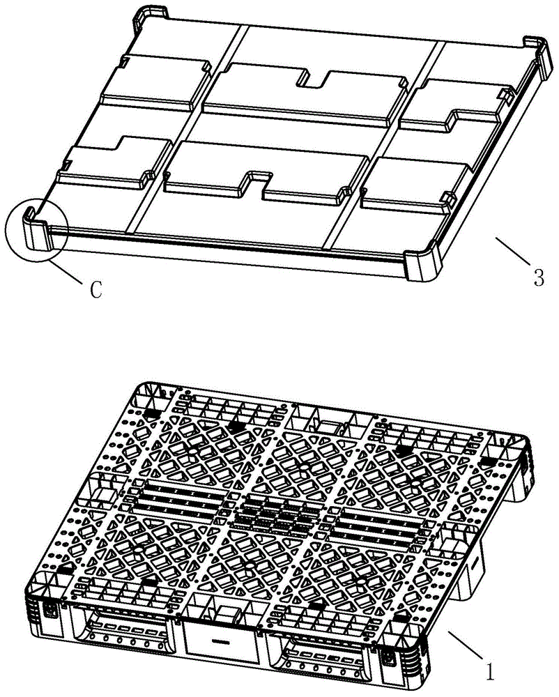 托盘盖体边角支撑结构的制作方法