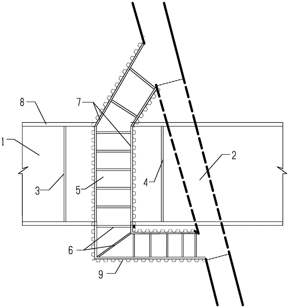 一种横跨基坑水渠在基坑施工中的改迁结构的制作方法