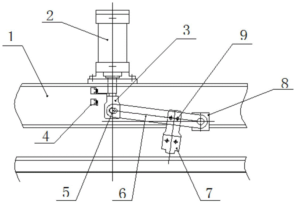一种杠杆结构的轨道限位锁紧器及带其的轨道小车的制作方法