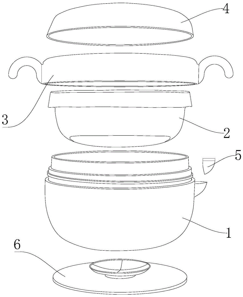可拆卸式保温注水碗的制作方法