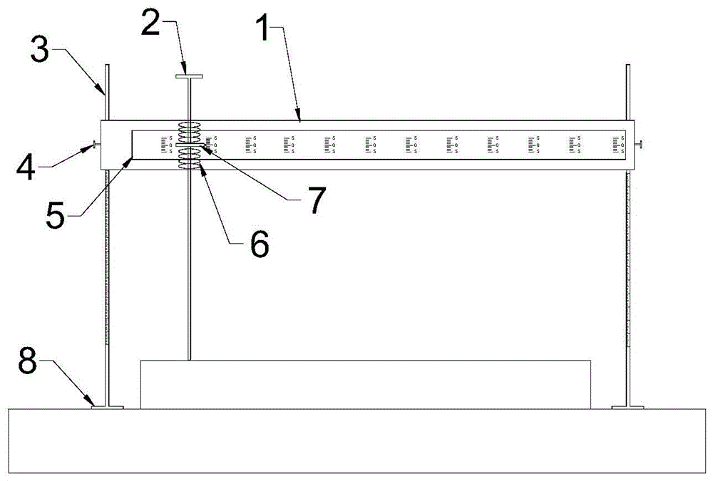 预制剪力墙平整度检测尺及检测方法与流程