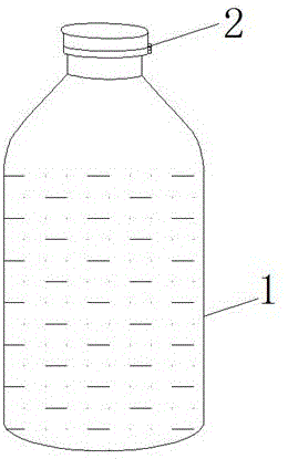 一次性吸痰冲管专用瓶的制作方法