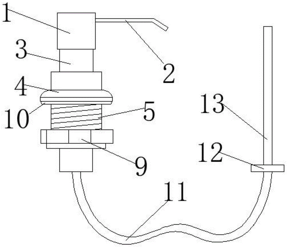 一种水槽皂液器连接结构的制作方法
