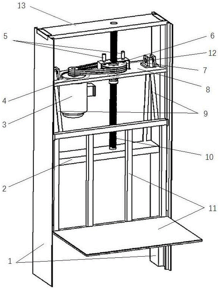 一种钢带式螺杆驱动电梯的制作方法