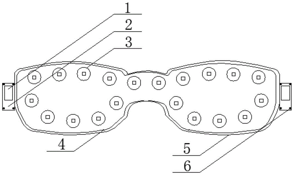 一种采用导电纱线制作的通电速热眼罩的制作方法