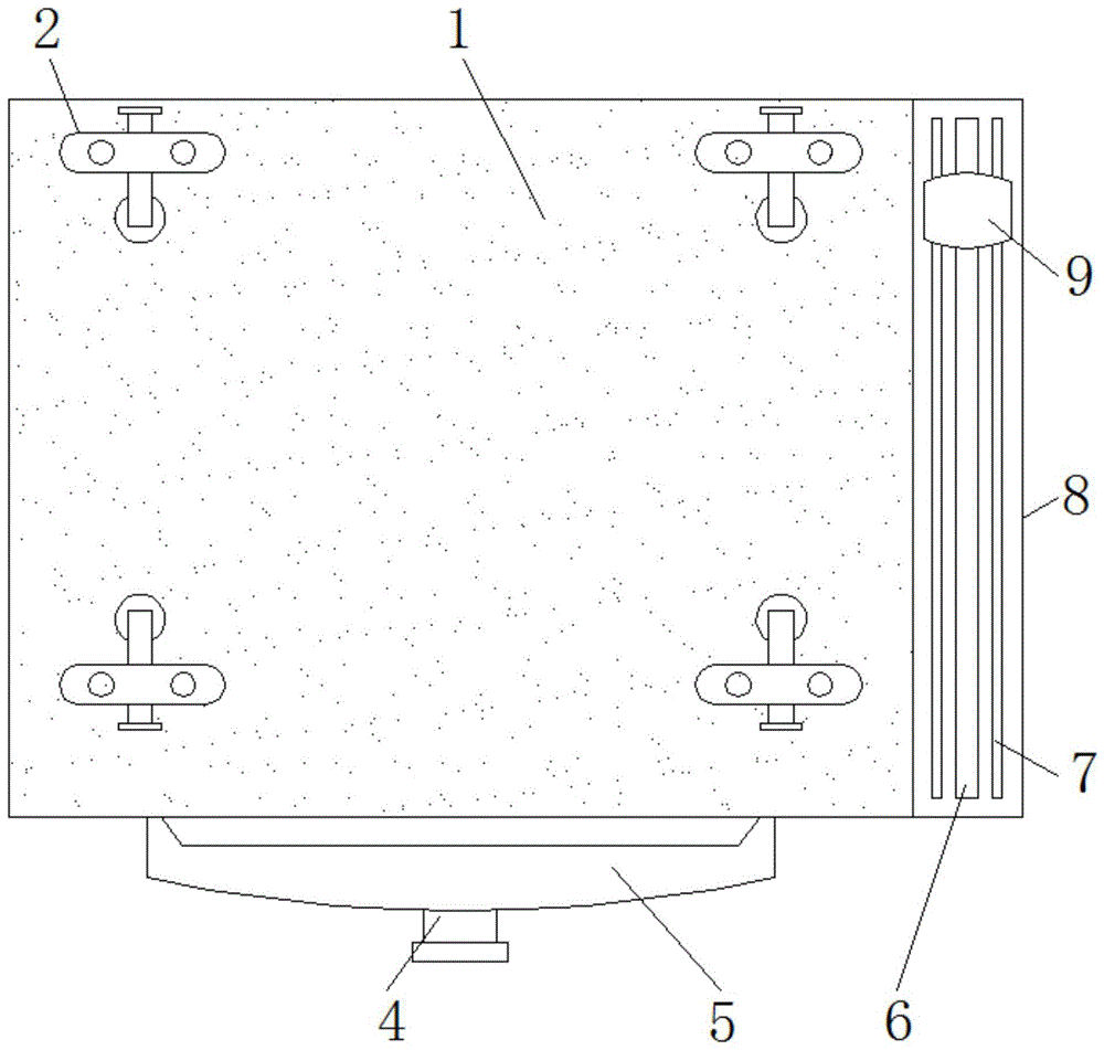 一种室内设计图纸放置板的制作方法