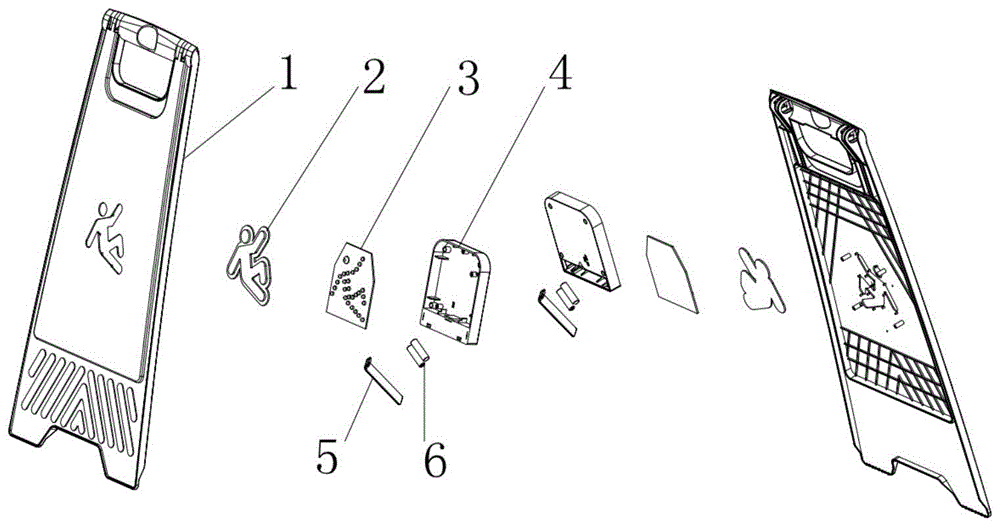 一种主动型声光提示的警示标志的制作方法