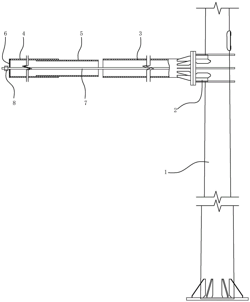 智慧综合杆插接型安全挑臂的制作方法