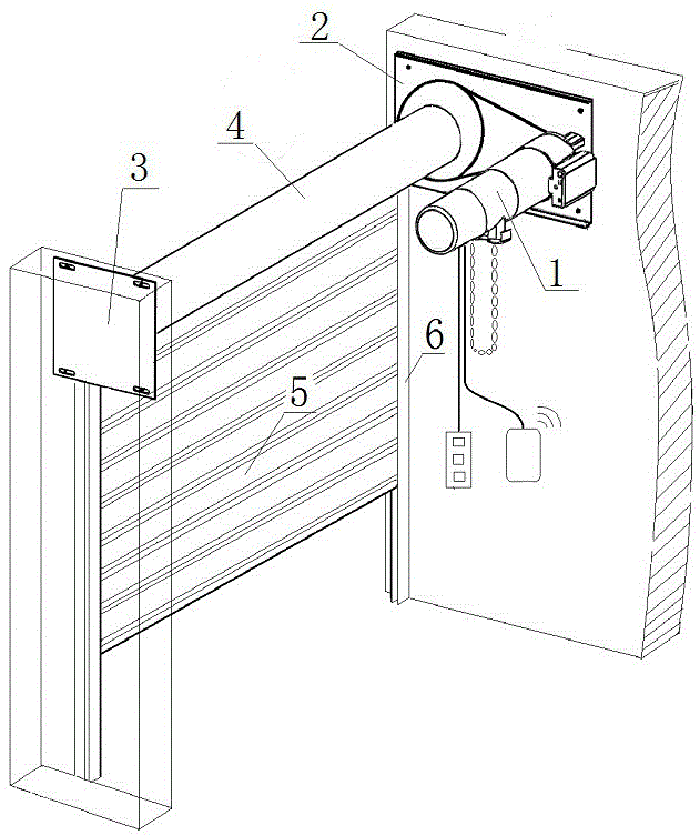 一种方便安装维护的电动卷帘门的制作方法