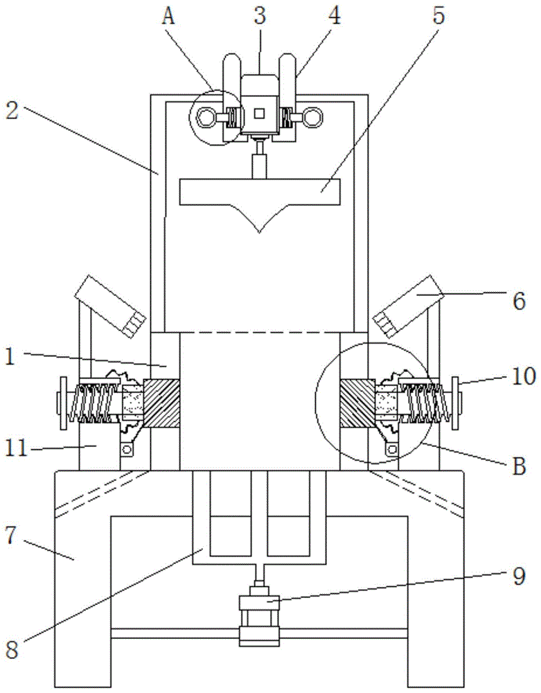 一种铝合金压铸件加工调节型压合装置的制作方法