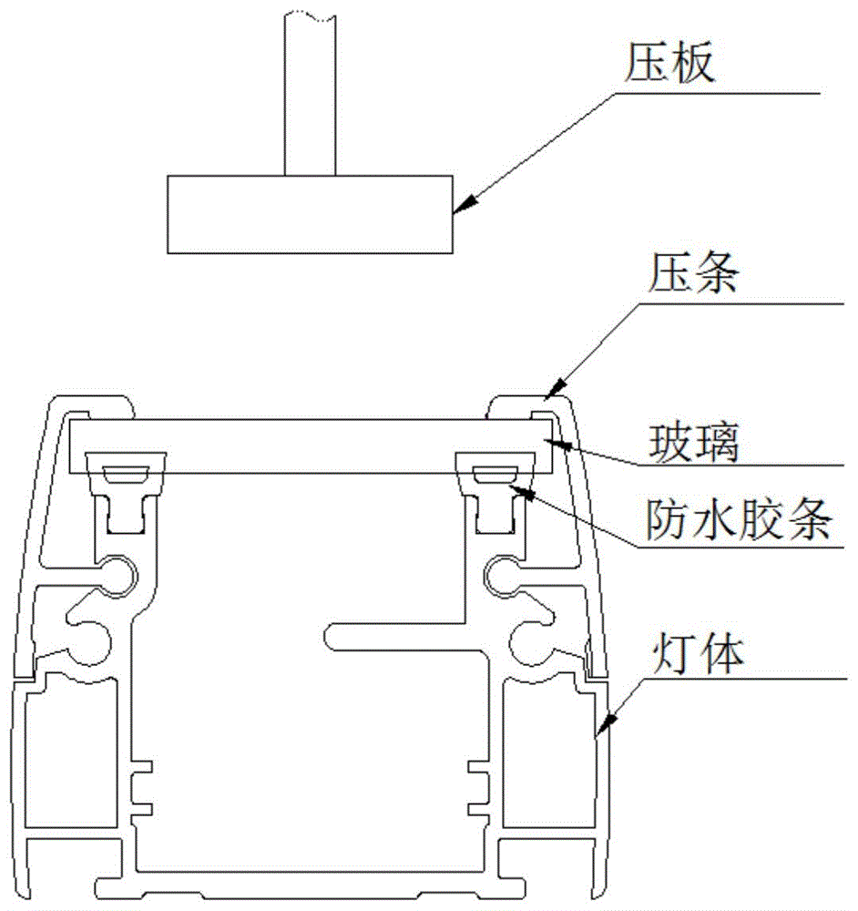 一种用于灯的防水结构及加工工艺的制作方法