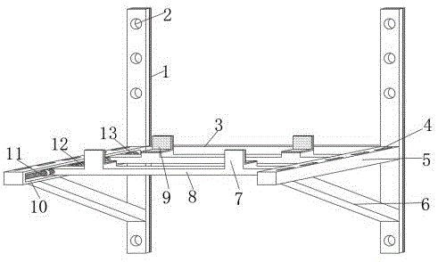 一种分体式空调机室外机支架的制作方法