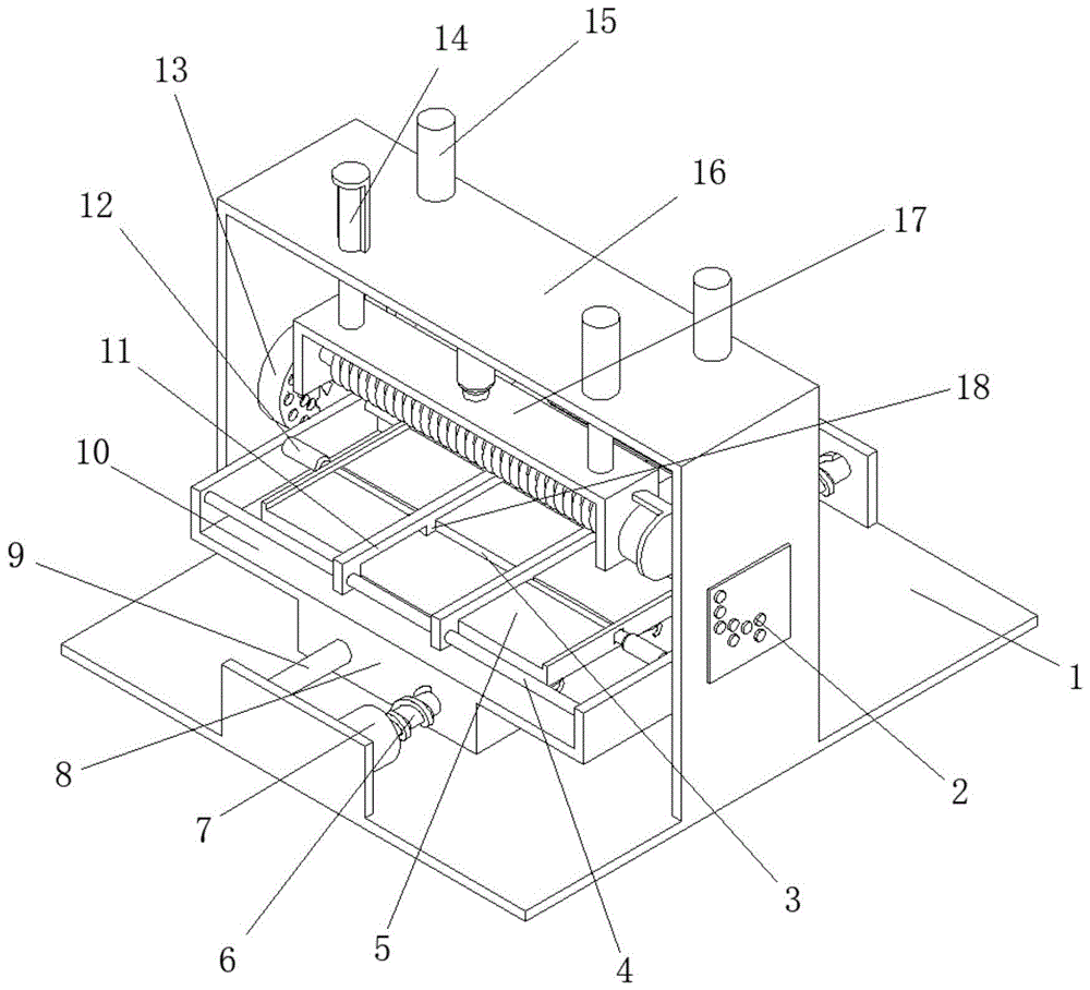 一种用于家具加工的压刨机的制作方法