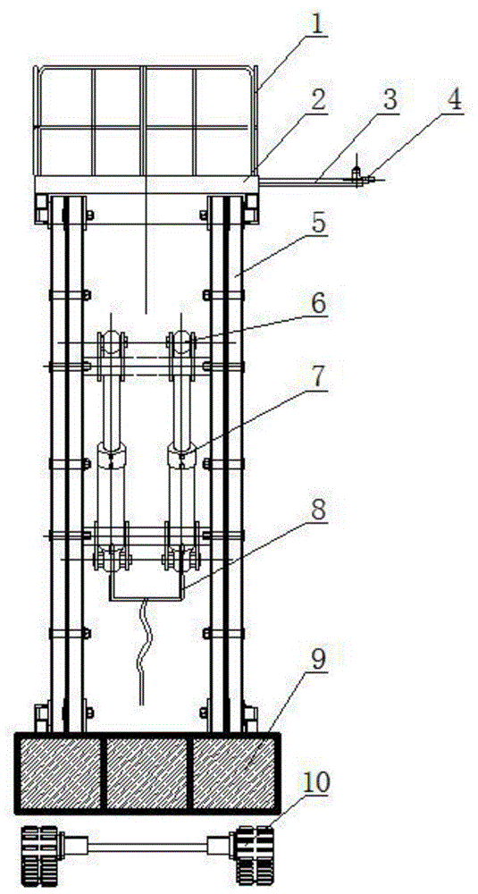 一种铁路隧道漏缆卡具打孔车的制作方法