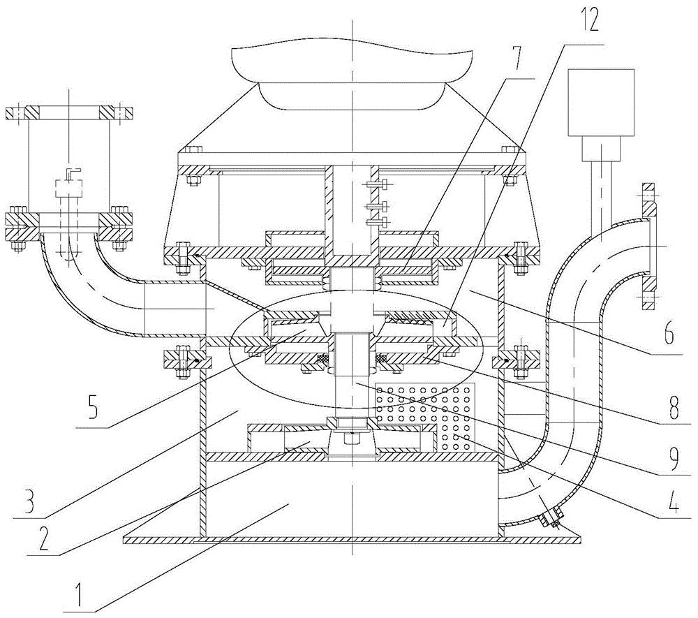 一种两级叶轮无密封自吸泵出水蜗室结构及自吸泵的制作方法