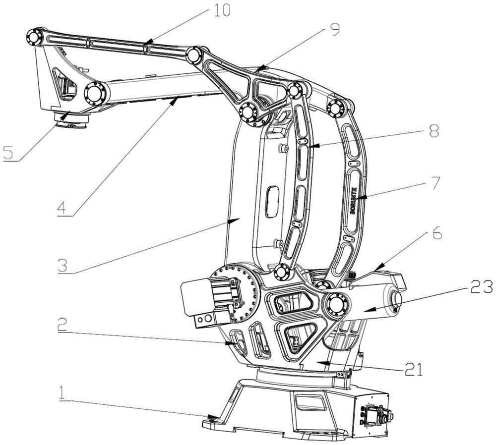 一种工业重载四轴码垛机器人的制作方法