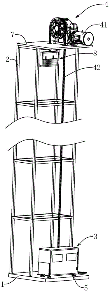 一种高层建筑升降脚手架的制作方法