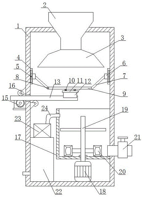 一种建筑施工用自动称重搅拌装置的制作方法