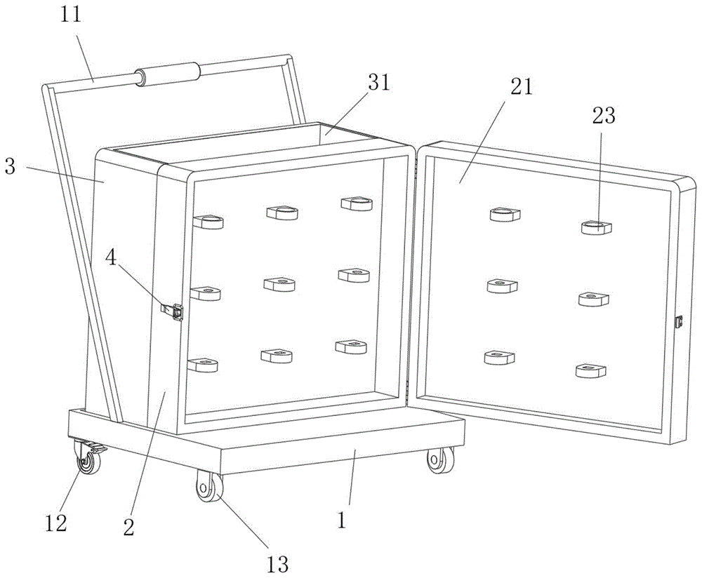 一种建筑施工用工具架的制作方法