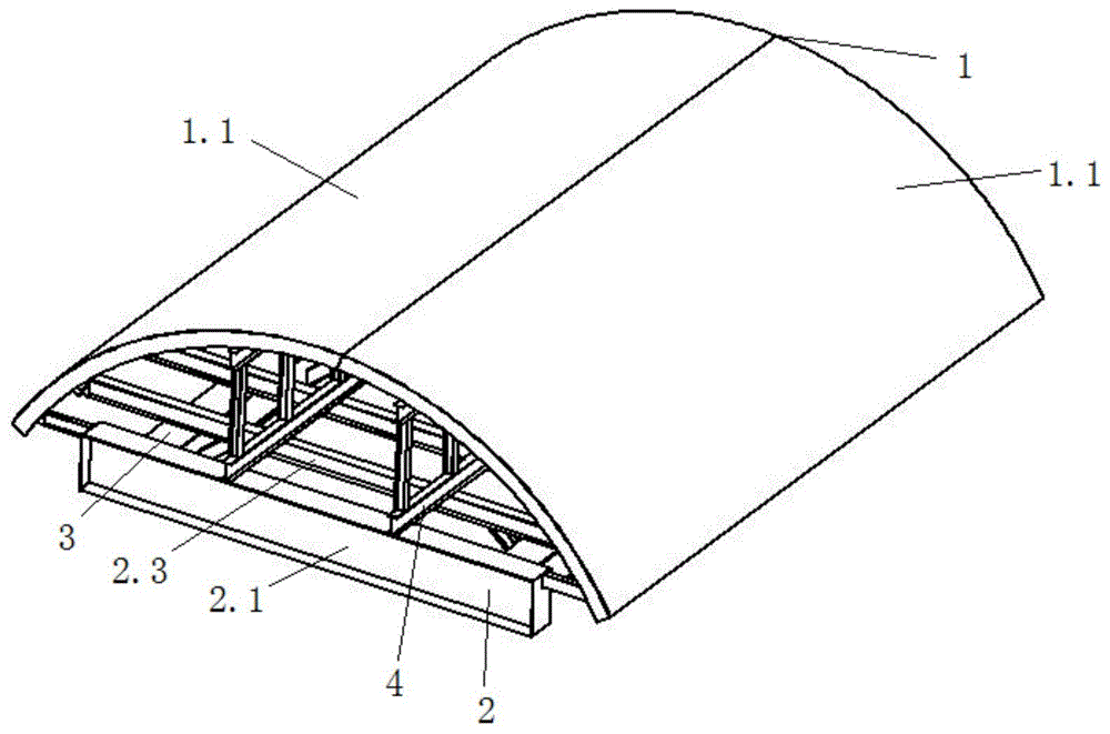 一种隧道衬砌台车模架系统的制作方法