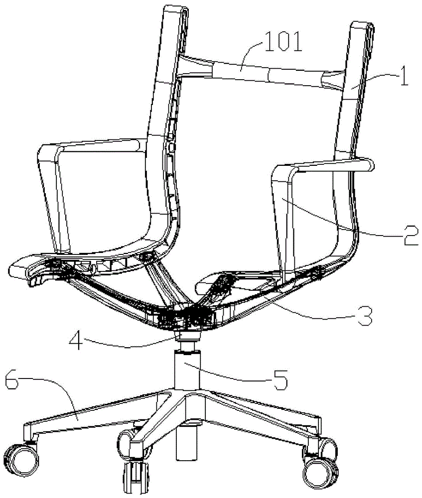 一种可调节转椅的底盘结构的制作方法