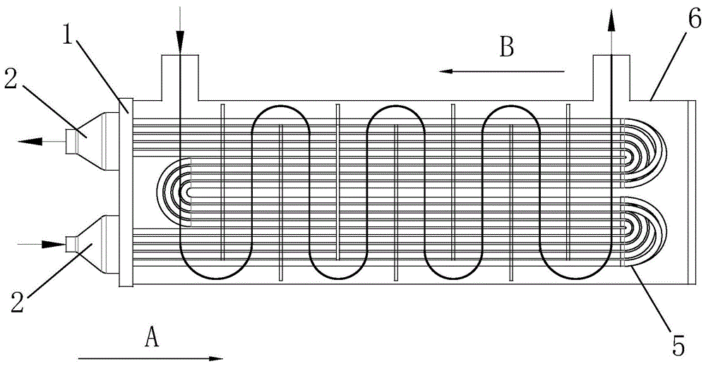 分体式分集流壳管换热器的制作方法