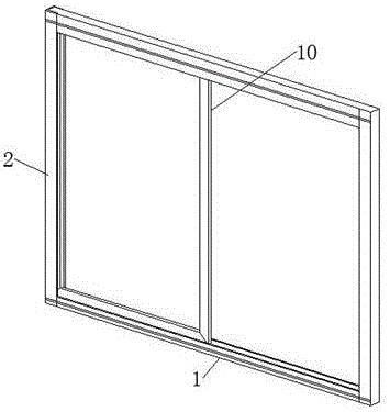 一种具有固定自锁机构的阳台用拼接式铝合金框架的制作方法