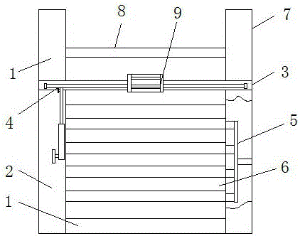 一种防盗门多层热压胶合机的制作方法