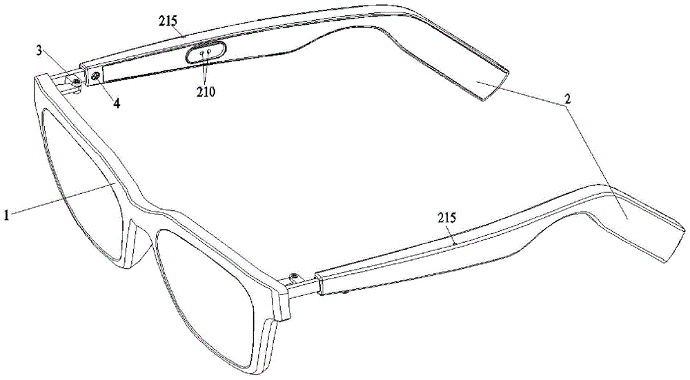一种带有霍尔开关的蓝牙眼镜的制作方法