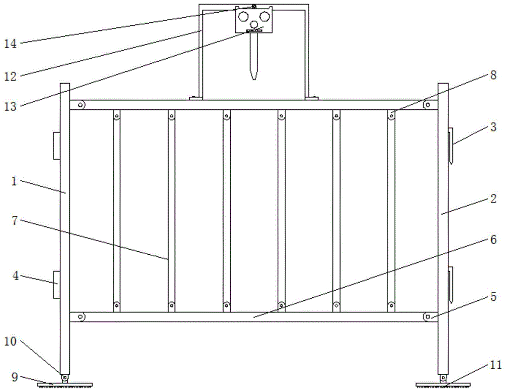 一种建筑施工用安全防护栏的制作方法