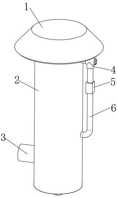 一种燃煤锅炉烟气水幕式脱硫除尘装置的制作方法