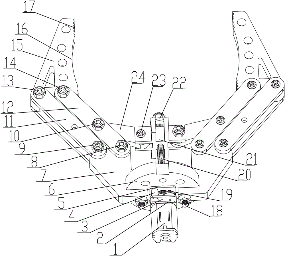 基于螺纹传动的机械抓手的制作方法