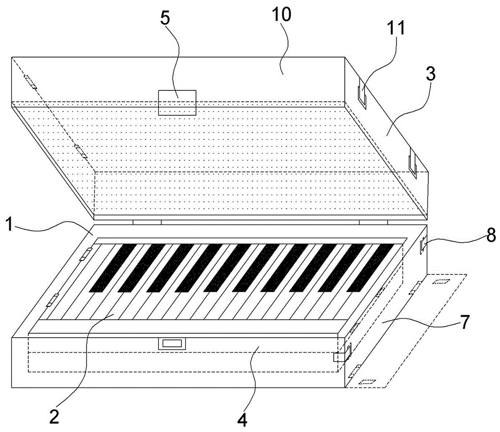 一种便携式钢琴模拟训练键盘的制作方法