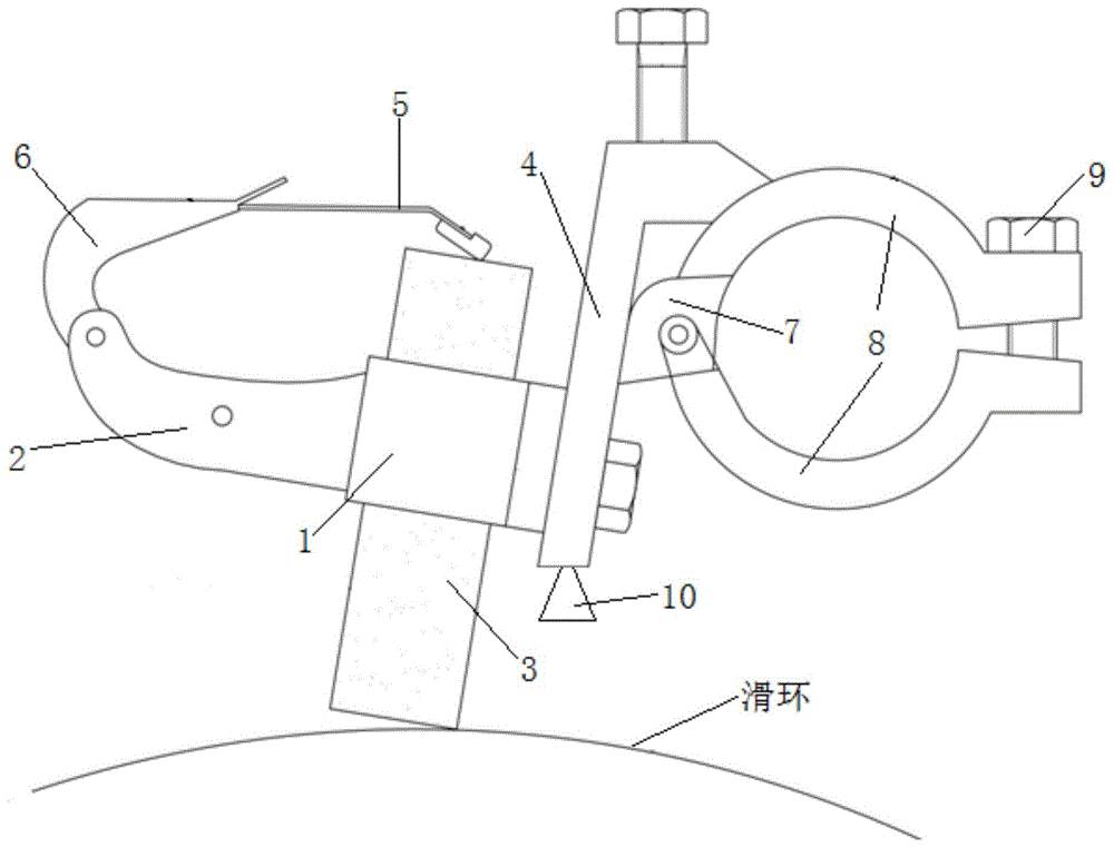 一种电机滑环带电在线磨削装置的制作方法