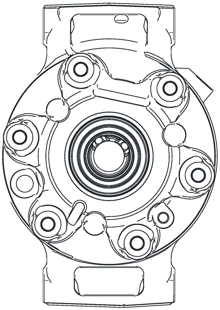 汽车空调压缩机壳体前缸盖贯穿螺钉安装孔的加工刀具的制作方法