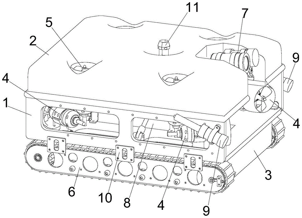 一种具有履带底盘的ROV的制作方法