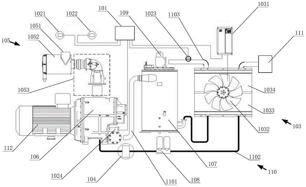 喷油螺杆压缩主机控油系统的制作方法