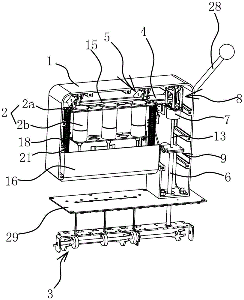 线式装订机中的联动装置的制作方法