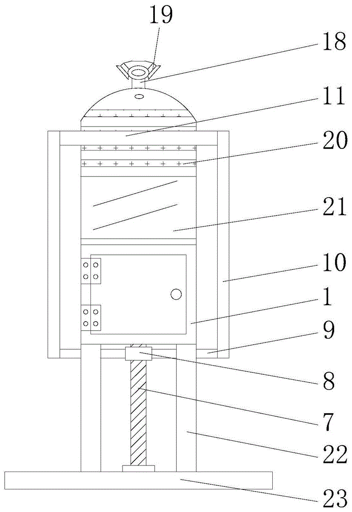 一种建筑工程用警示牌的制作方法