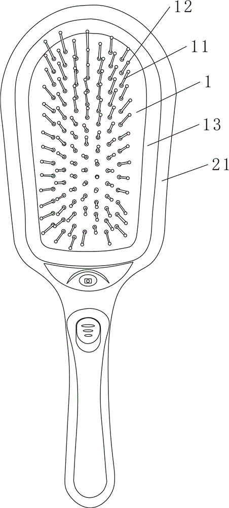 一种电动养发按摩梳的制作方法
