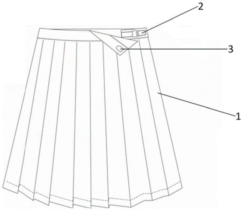 一种短裙紧扣带的制作方法
