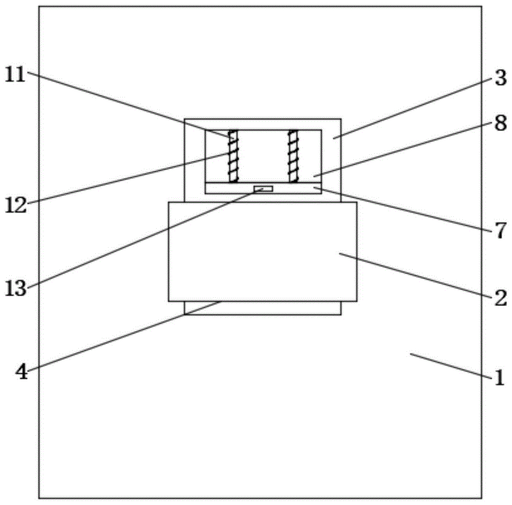一种空调用通讯盒的安装结构的制作方法