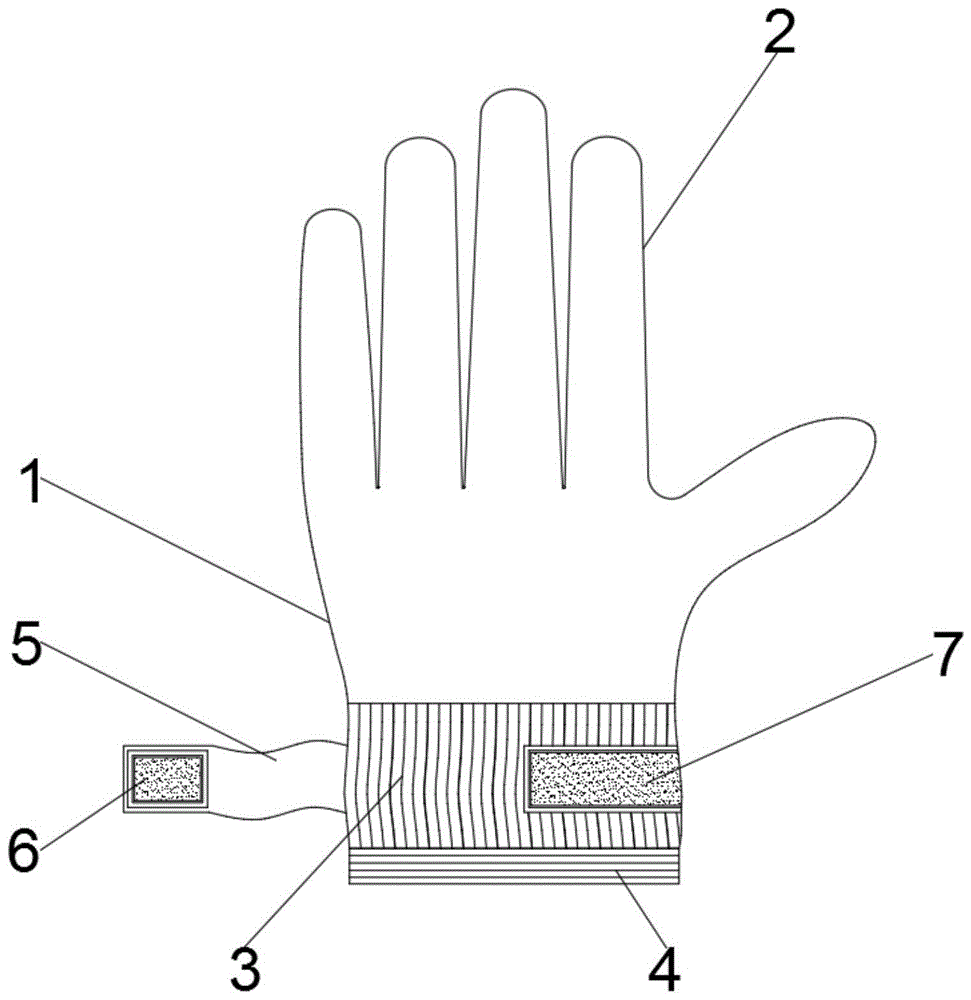一种纳米材料透气保暖手套的制作方法