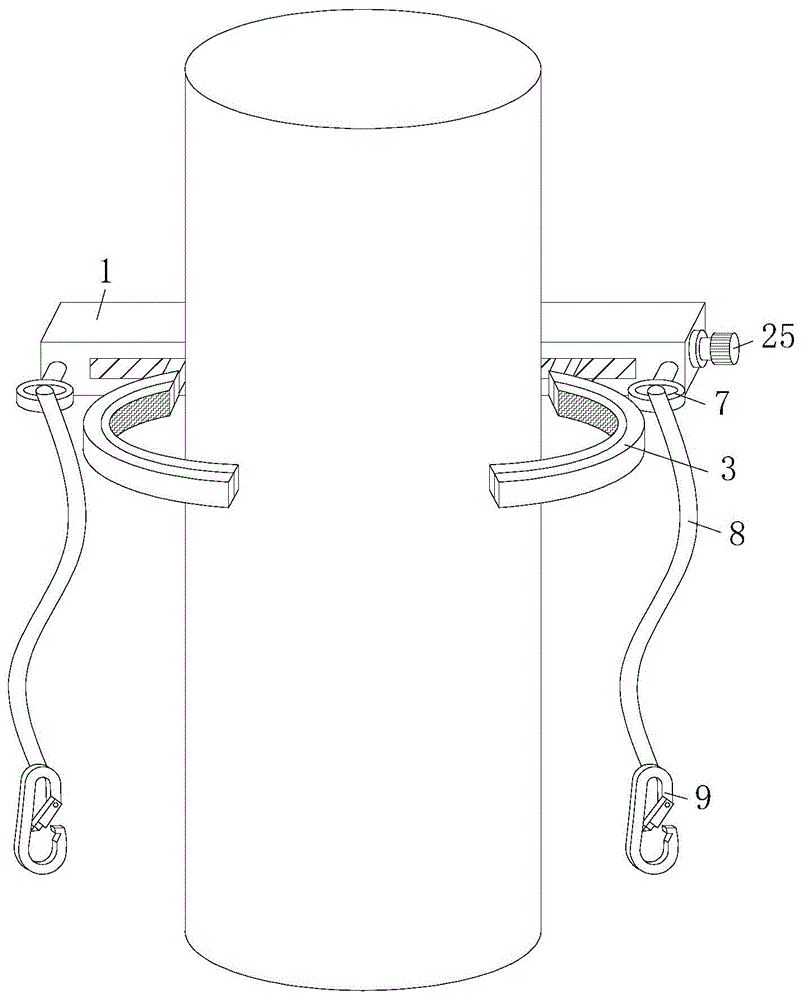 一种登杆作业用安全装置的制作方法