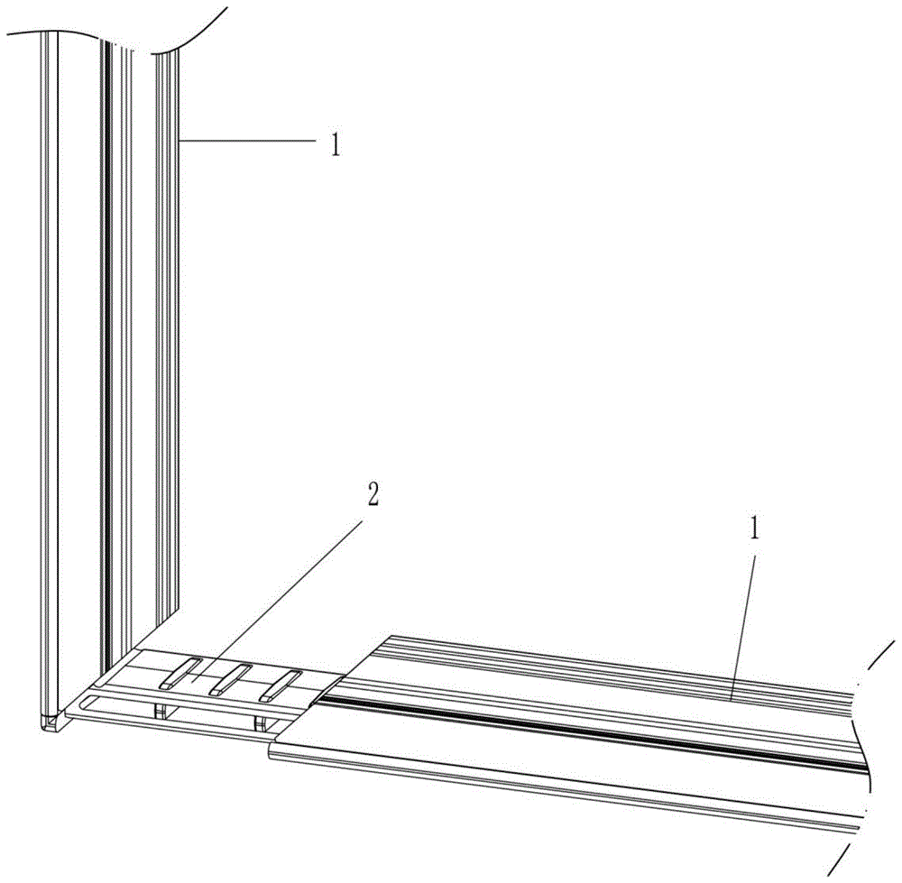一种骨灰盒存放架相框的转角连接件的制作方法